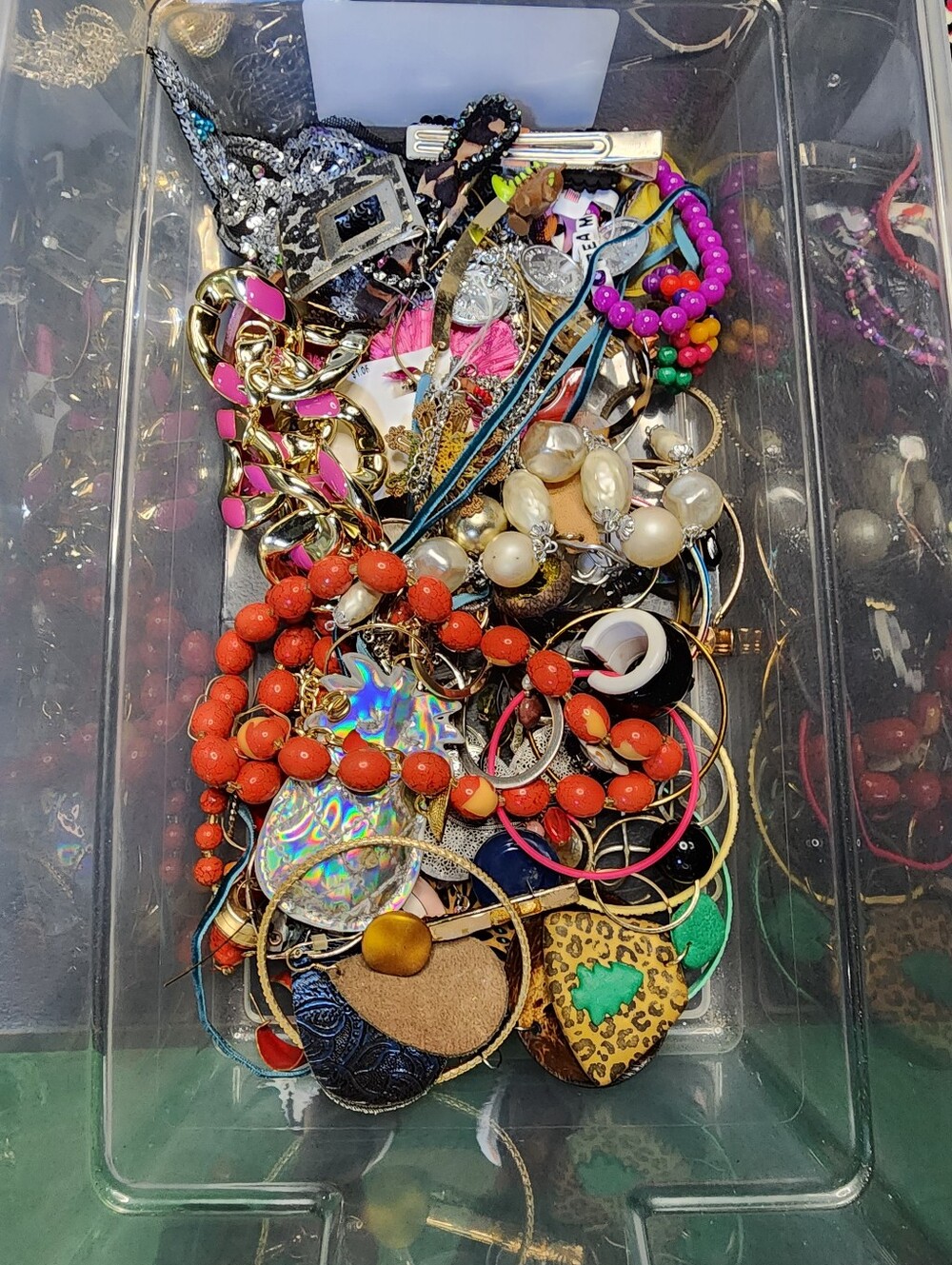 1lb Mixed  Jewelry For Crafting May Or May Not Have Matches  J091326-1